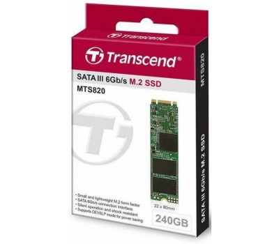 Твердотельный накопитель SSD M.2 Transcend MTS820S 240GB 2280 SATA 3D TLC