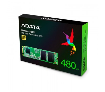Твердотельный накопитель SSD ADATA SATA M.2 480GB SU650 2280 3D TLC