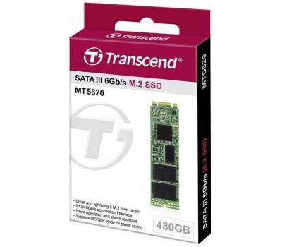 Твердотельный накопитель SSD M.2 Transcend MTS820S 480GB 2280 SATA 3D TLC