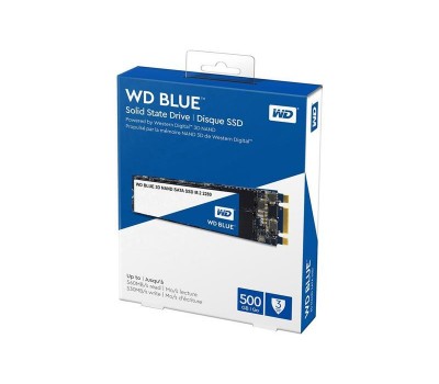 Твердотельный накопитель SSD M.2 WD Blue 500GB 2280 SATA TLC