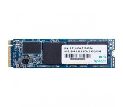 Твердотельный накопитель SSD Apacer M.2 NVMe PCIe 3.0 x4 240GB AS2280P4 2280 3D TLC