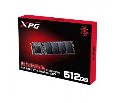 Твердотельный накопитель SSD ADATA M.2 NVMe PCIe 3.0 x4 512GB 2280 SX6000Pro