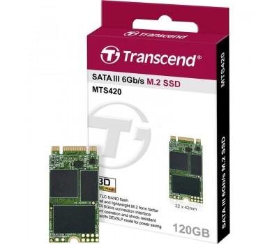Твердотельный накопитель SSD M.2 Transcend MTS420 120GB 2242 SATA 3D TLC