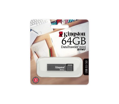 Накопитель Kingston 64GB USB 3.0 DT Mini DTM7