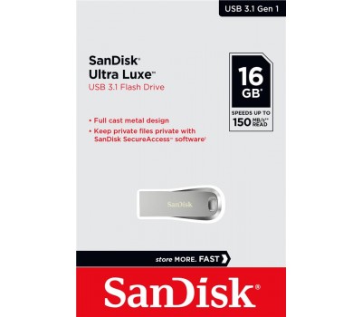 Накопитель SanDisk 16GB USB 3.1 Ultra Luxe