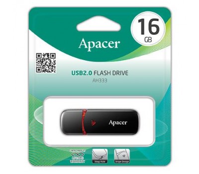 Накопитель Apacer 16GB USB 2.0 AH333 Black