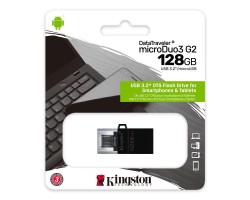 Накопитель Kingston 128GB USB 3.2 G2 microUSB DT microDuo OTG