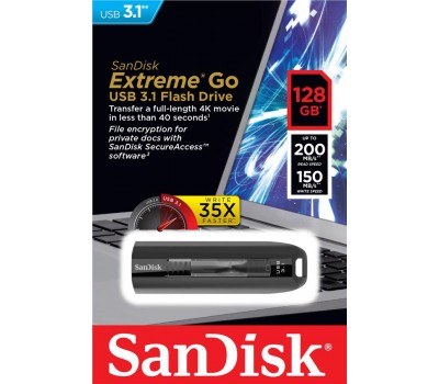 Накопитель SanDisk 128GB USB 3.1 Extreme Go R200/W150MB/s
