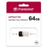 Накопитель Transcend 64GB USB 3.1+Type-C 890 R90/W30MB/s