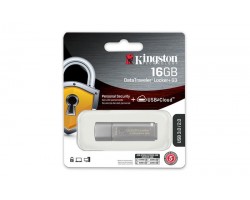 Накопитель Kingston 16GB USB 3.0 DT Locker+ G3 Metal Silver Security