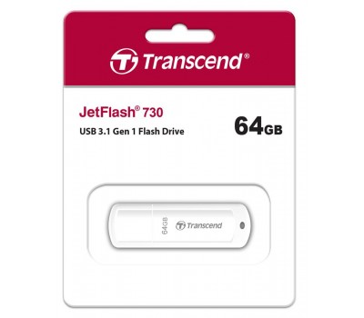 Накопитель Transcend 64GB USB 3.1 JetFlash 730 White