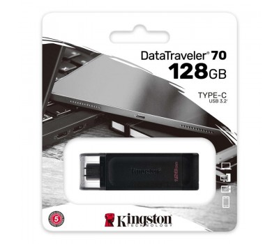 Накопитель Kingston 128GB USB-C 3.2 Gen 1 DT70