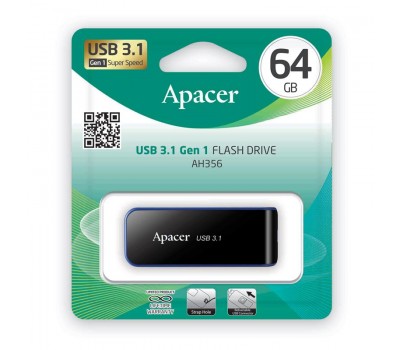 Накопитель Apacer 64GB USB 3.0 AH356 Black