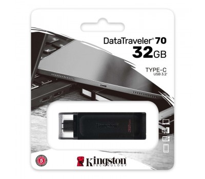 Накопитель Kingston 32GB USB-C 3.2 Gen 1 DT70