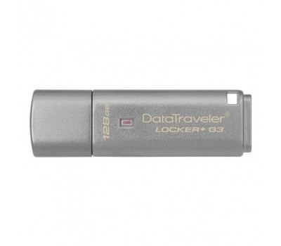 Накопитель Kingston 128GB USB 3.0 DT Locker+ G3 Metal Silver Security