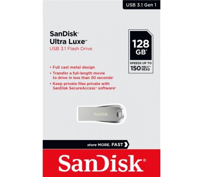 Накопитель SanDisk 128GB USB 3.1 Ultra Luxe