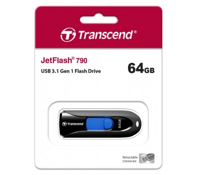 Накопитель Transcend 64GB USB 3.1 JetFlash 790 Black