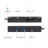 Док-станция CHIEFTEC DSC-801 8-in-1,2xUSB-C (1xPD 3.0 charging up to 60W),2xUSB 3.1,1xHDMI2.0,CR,LAN
