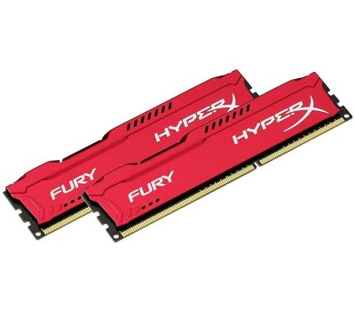 Память для ПК Kingston DDR3 1866 8GB KIT (4GBx2) 1.5V HyperX FURY Red
