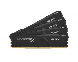 Память для ПК Kingston DDR4 2666 32GB KIT (8GBx4) HyperX Fury Black