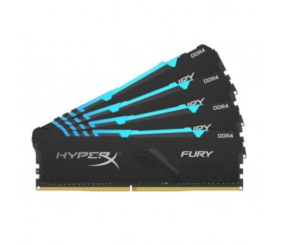 Память для ПК Kingston DDR4 3200 64GB KIT (16GBx4) HyperX Fury RGB