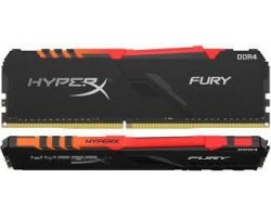 Память для ПК Kingston DDR4 3200 32GB KIT (16GBx2) HyperX Fury RGB Black