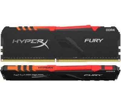 Память для ПК Kingston DDR4 3200 32GB KIT (16GBx2) HyperX Fury RGB Black