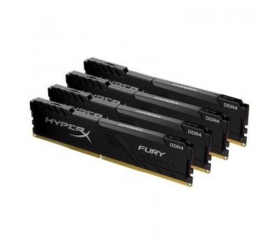 Память для ПК Kingston DDR4 3466 64GB KIT (16GBx4) HyperX Fury Black