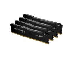 Память для ПК Kingston DDR4 2666 64GB KIT (16GBx4) HyperX Fury Black