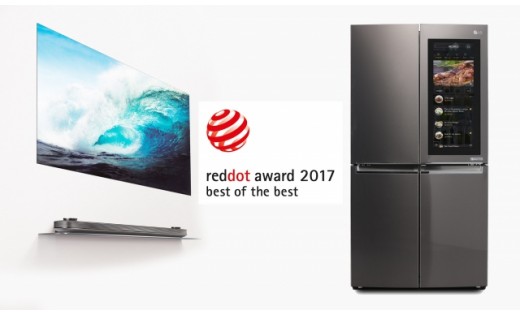 LG получила две награды «Лучшие из лучших» RED DOT AWARDS 2017