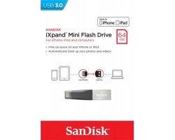 Накопитель SanDisk 64GB iXpand Mini USB 3.0 /Lightning Apple