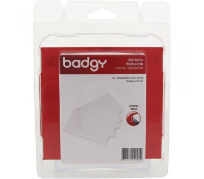 Пластиковые карты 0.76мм для принтера Badgy100/200 (100 штук)