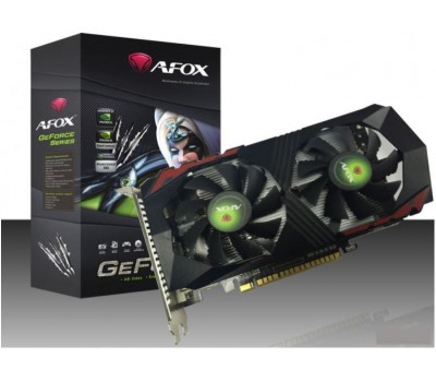 Видеокарта AFOX Geforce GTX1050Ti 4GB GDDR5 128Bit DVI-HDMI-DP Dual Fan (!)